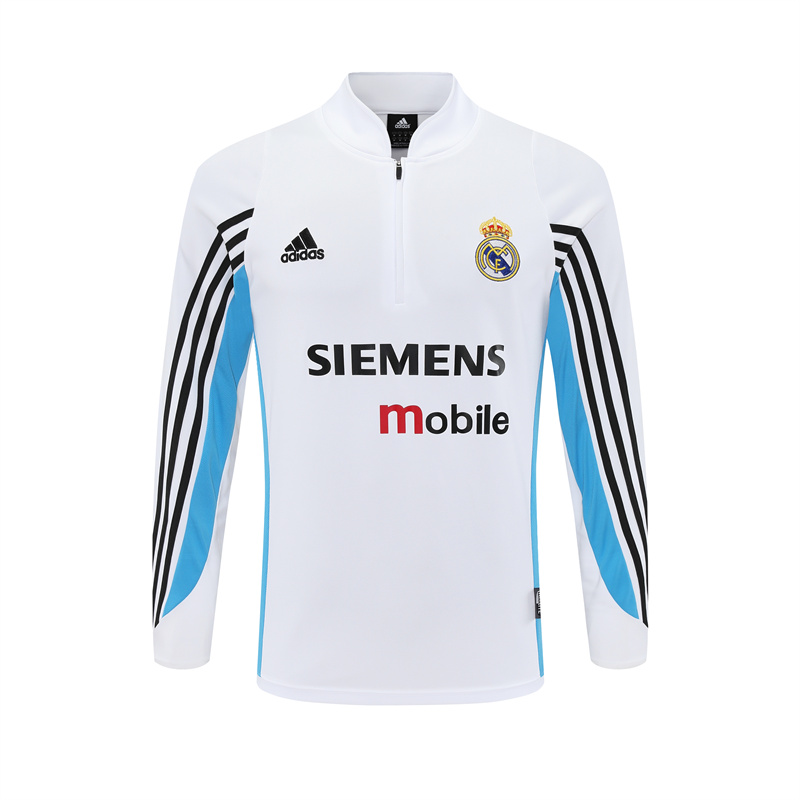 Real Madrid 03/04 half zipper Training White