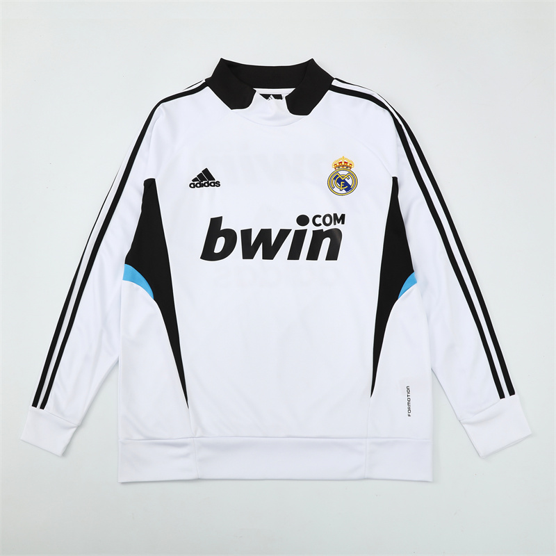 Real Madrid 08/09 half zipper Training White