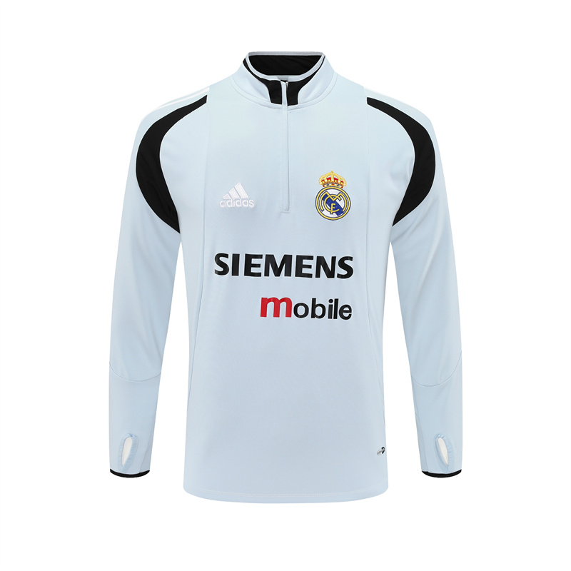 Real Madrid 04/05 half zipper Training Light Gray
