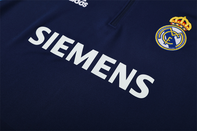 Real Madrid 05/06 half zipper Training Dark Blue