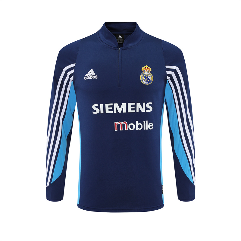 Real Madrid 03/04 half zipper Training Dark Blue