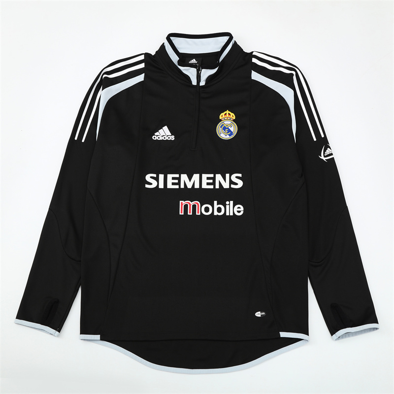 Real Madrid 04/05 half zipper Training Black