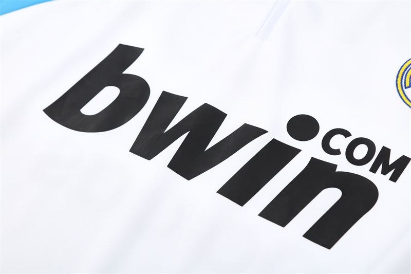 Real Madrid 09/10 half zipper Training White
