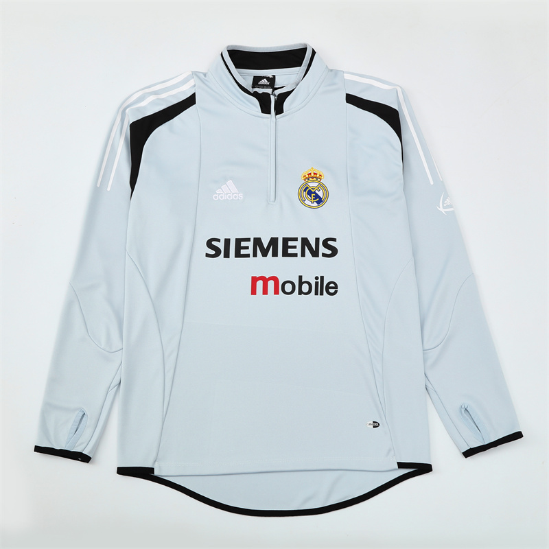 Real Madrid 04/05 half zipper Training Light Gray