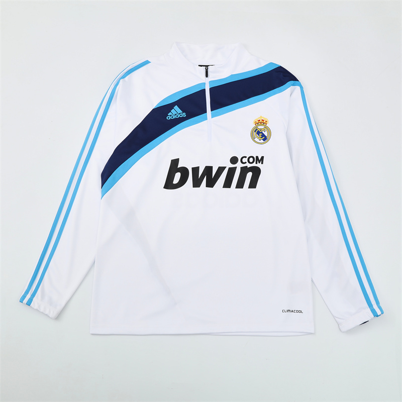 Real Madrid 09/10 half zipper Training White