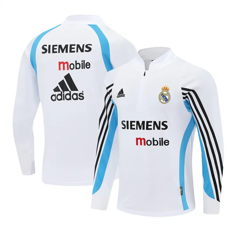 Real Madrid 03/04 half zipper Training White