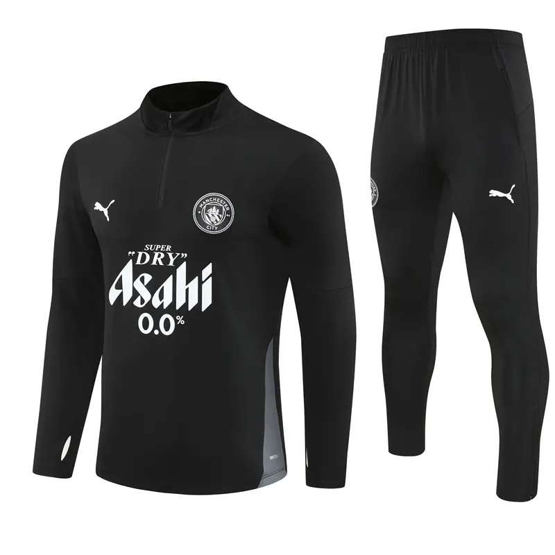 Manchester City Man City 25/26 half zipper Training Suit Black 801