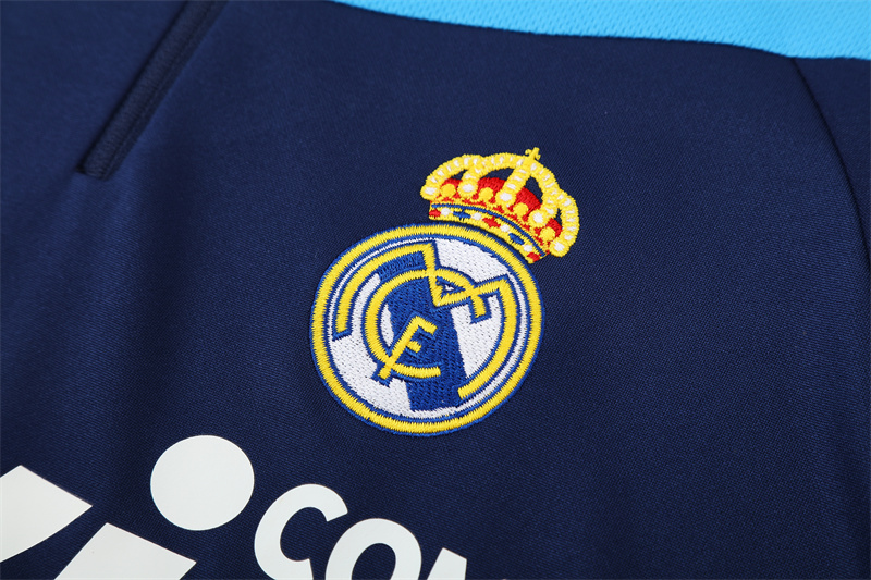 Real Madrid 09/10 half zipper Training Blue