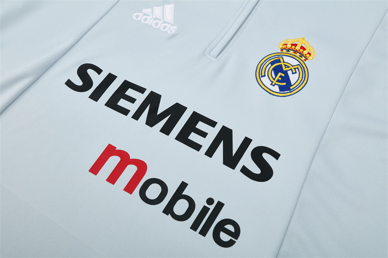 Real Madrid 04/05 half zipper Training Light Gray