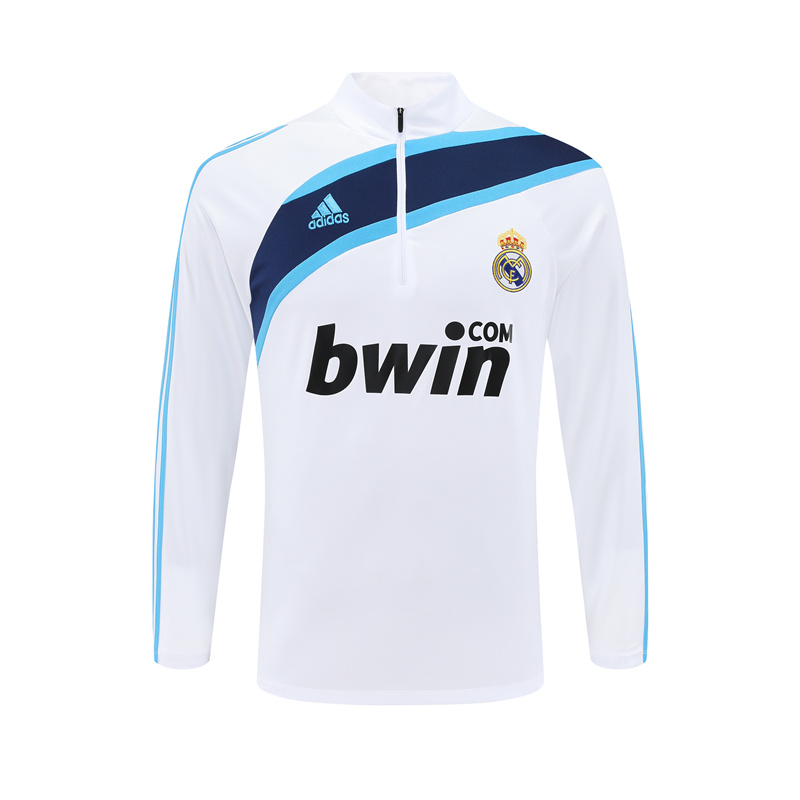 Real Madrid 09/10 half zipper Training White