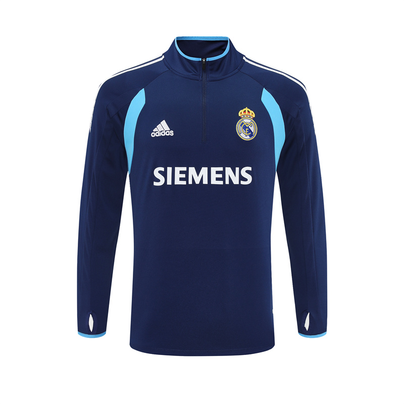 Real Madrid 05/06 half zipper Training Dark Blue