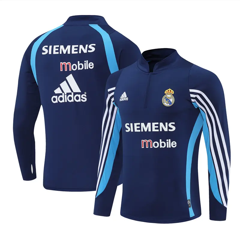 Real Madrid 03/04 half zipper Training Dark Blue