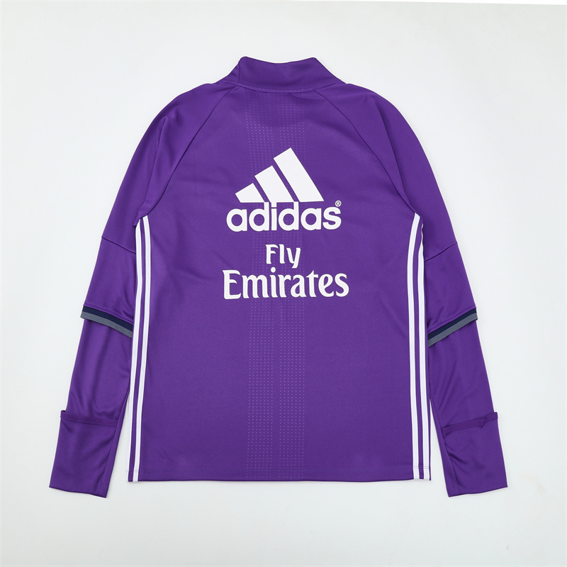 Real Madrid 16/17 half zipper Training Purple