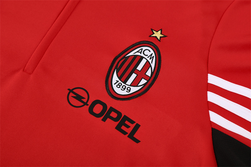 AC Milan 03/04 half zipper Training Red