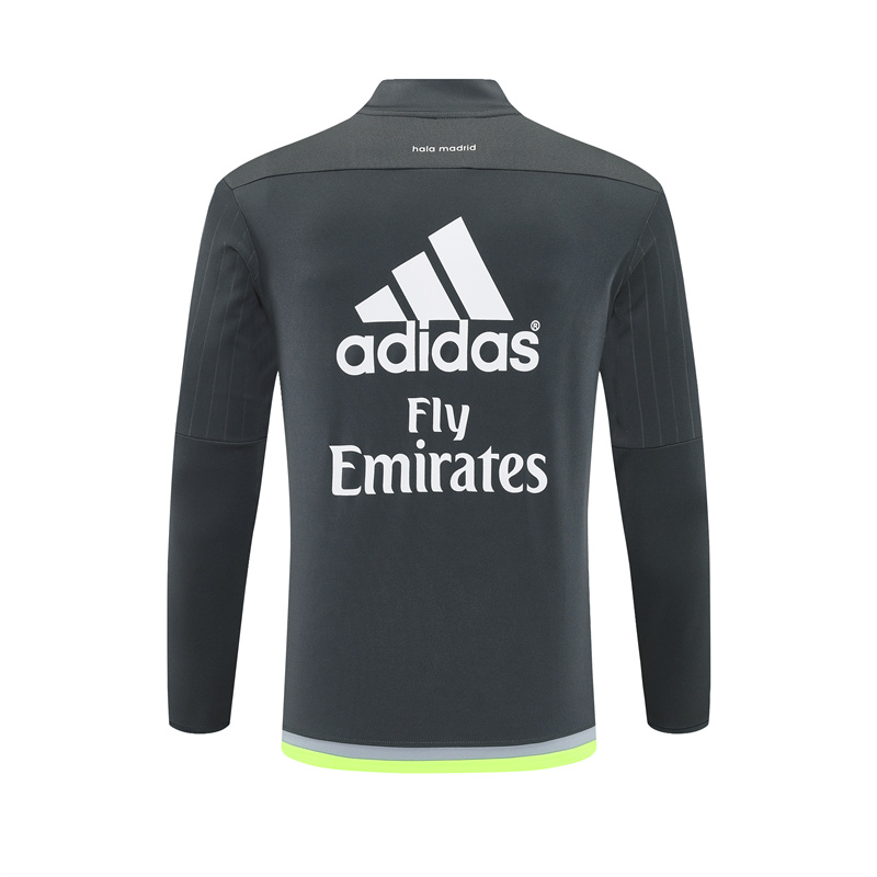 Real Madrid 15/16 half zipper Training Gray