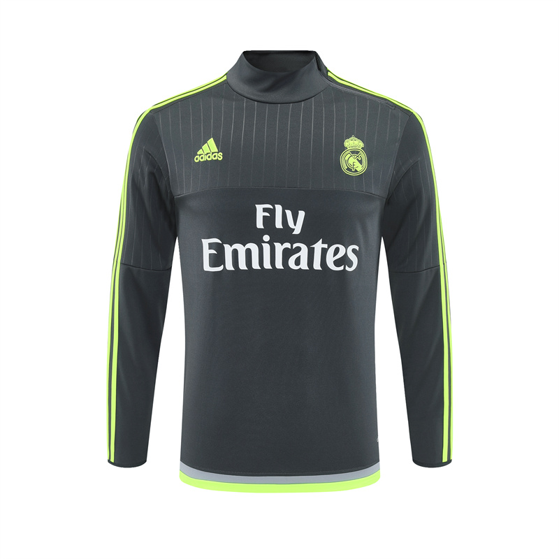 Real Madrid 15/16 half zipper Training Gray