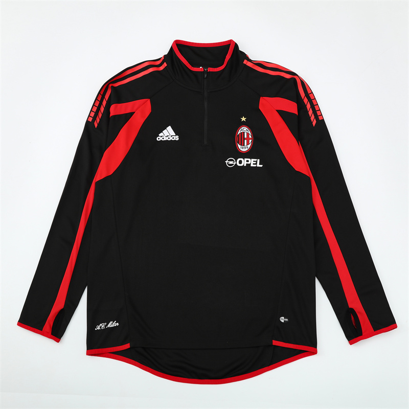 AC Milan 05/06 half zipper Training Black