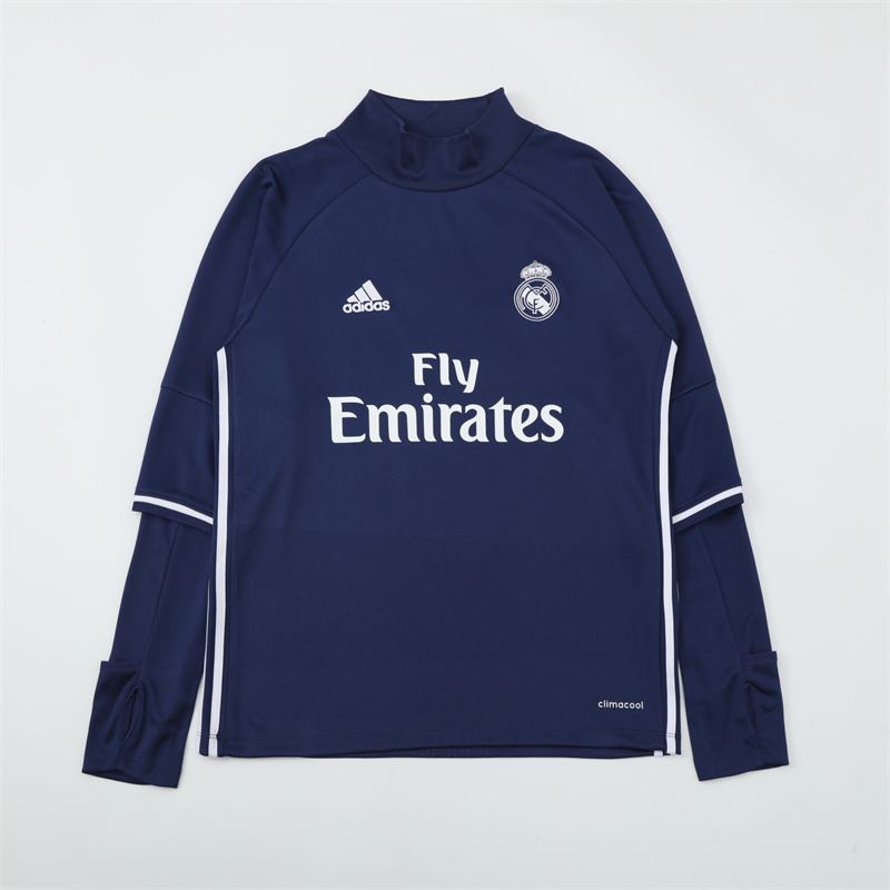 Real Madrid 16/17 half zipper Training Blue