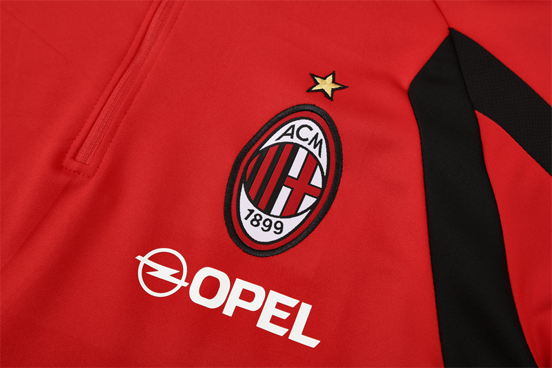AC Milan 05/06 half zipper Training Red