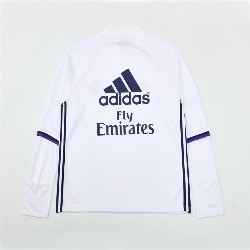 Real Madrid 16/17 half zipper Training White