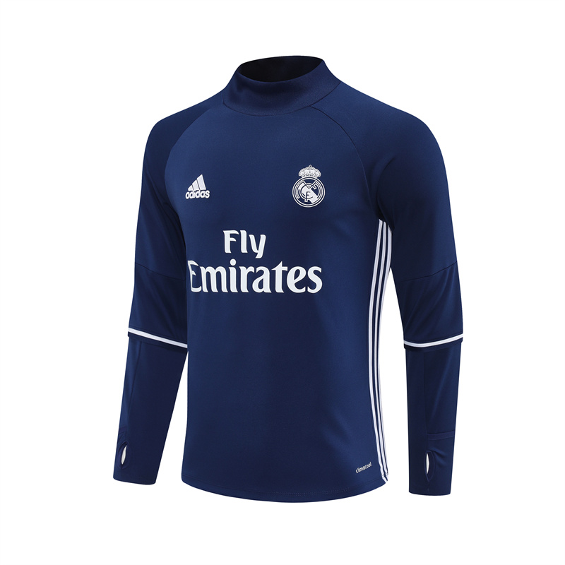 Real Madrid 16/17 half zipper Training Blue