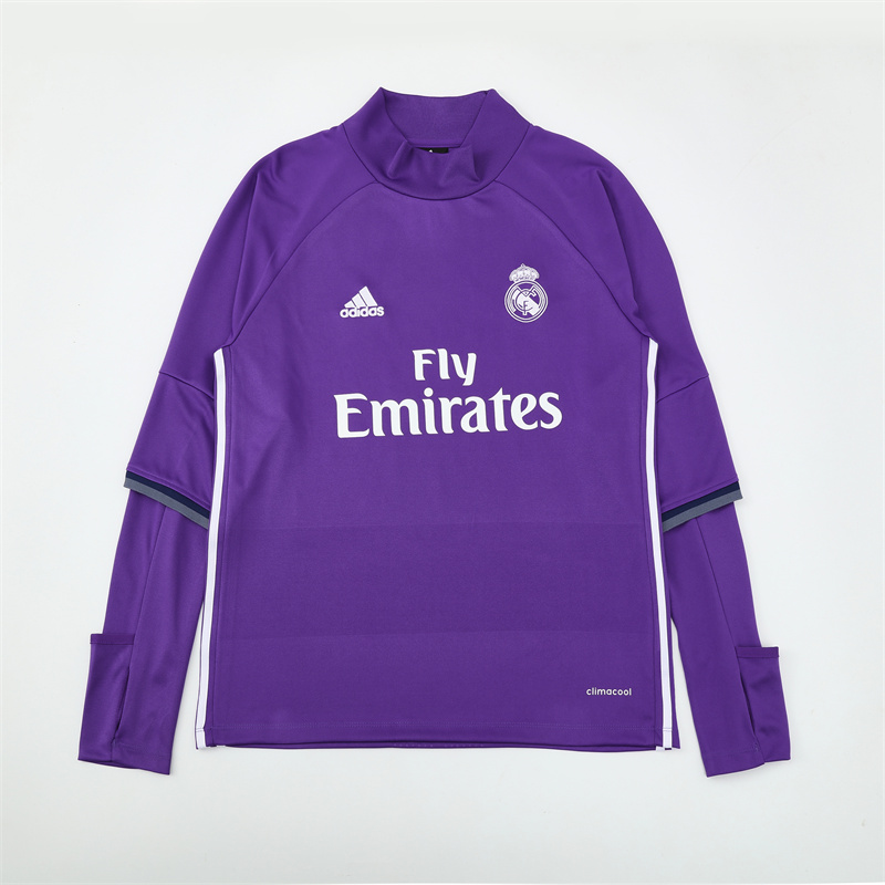 Real Madrid 16/17 half zipper Training Purple