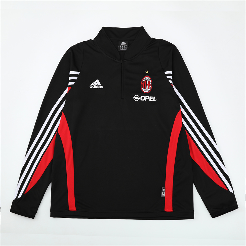 AC Milan 03/04 half zipper Training Black