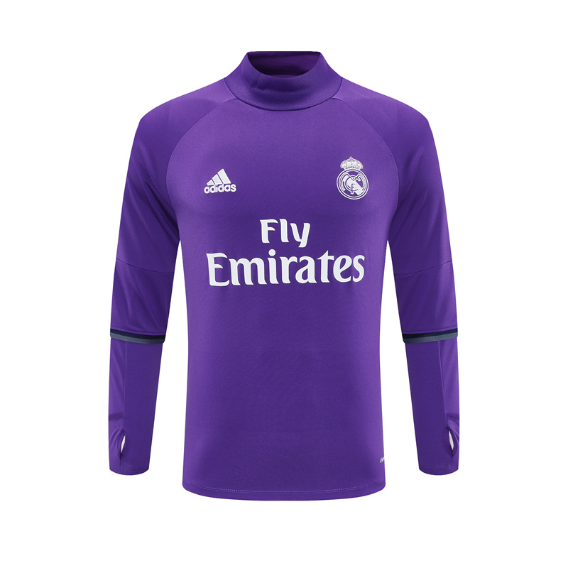 Real Madrid 16/17 half zipper Training Purple