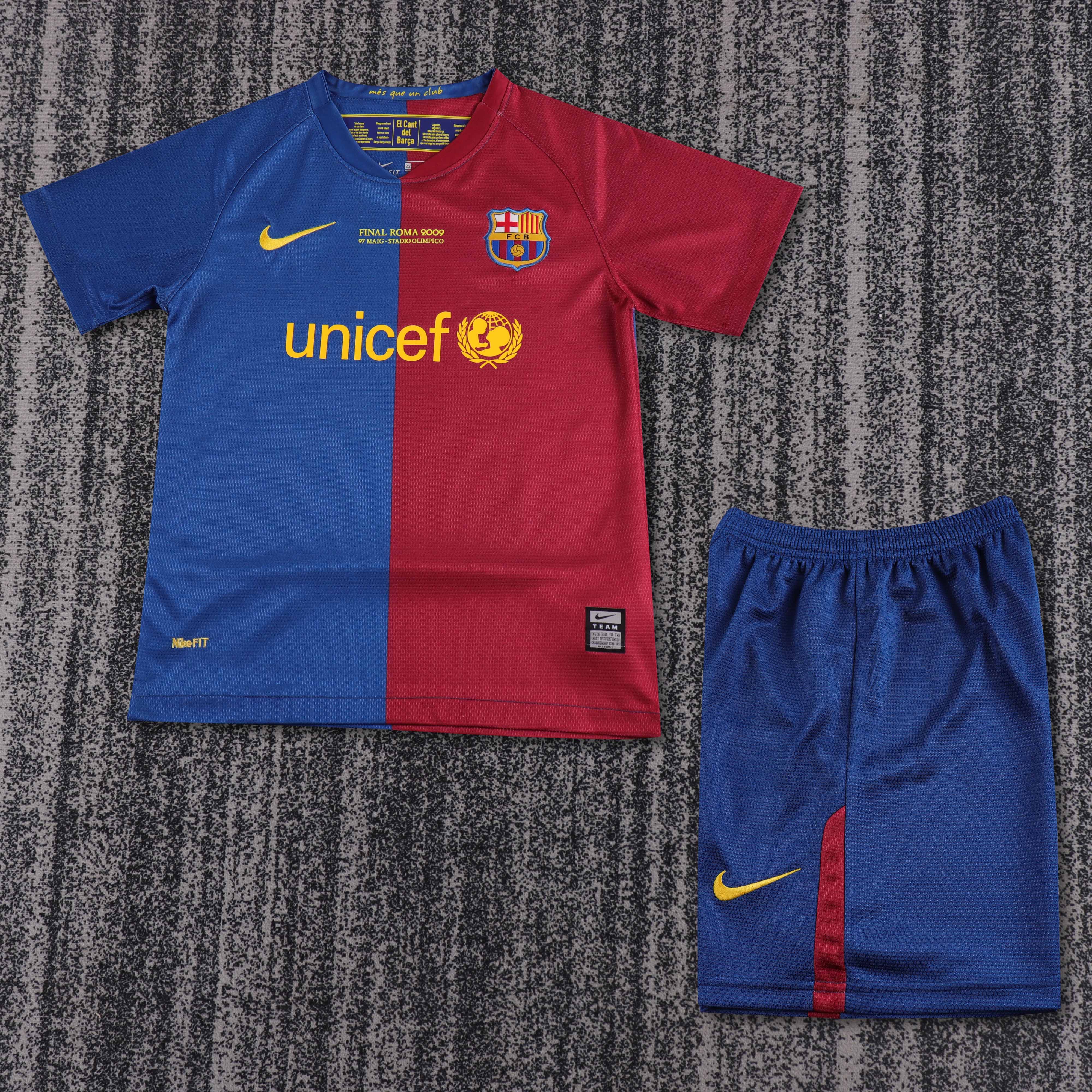 Kids Retro 08/09 Barcelona Home 16-28