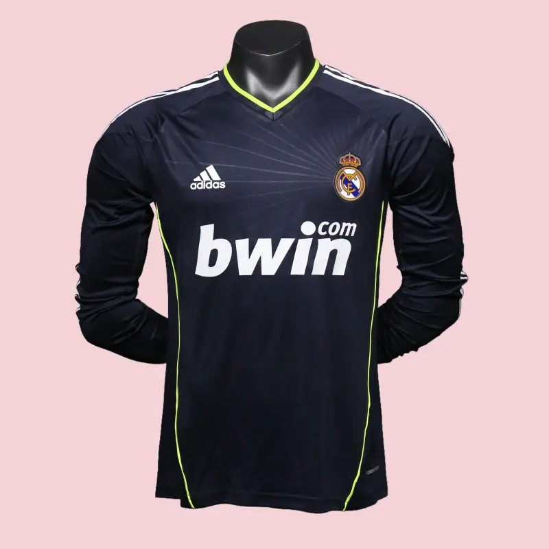 Player Version Retro Real Madrid 10/11 Away Long Sleeves S-3XL