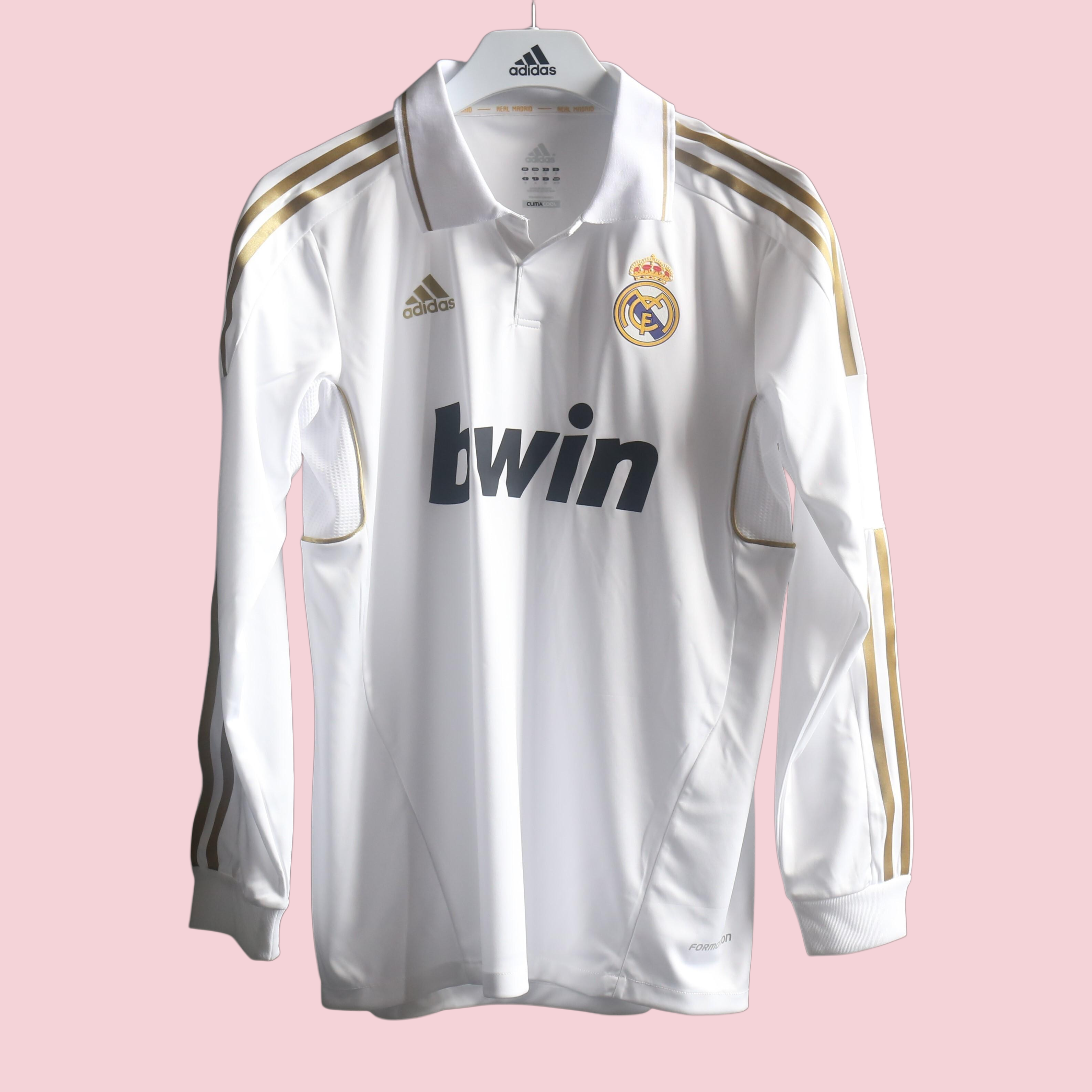 Player Version Retro Real Madrid 11/12 Home Long Sleeves S-3XL