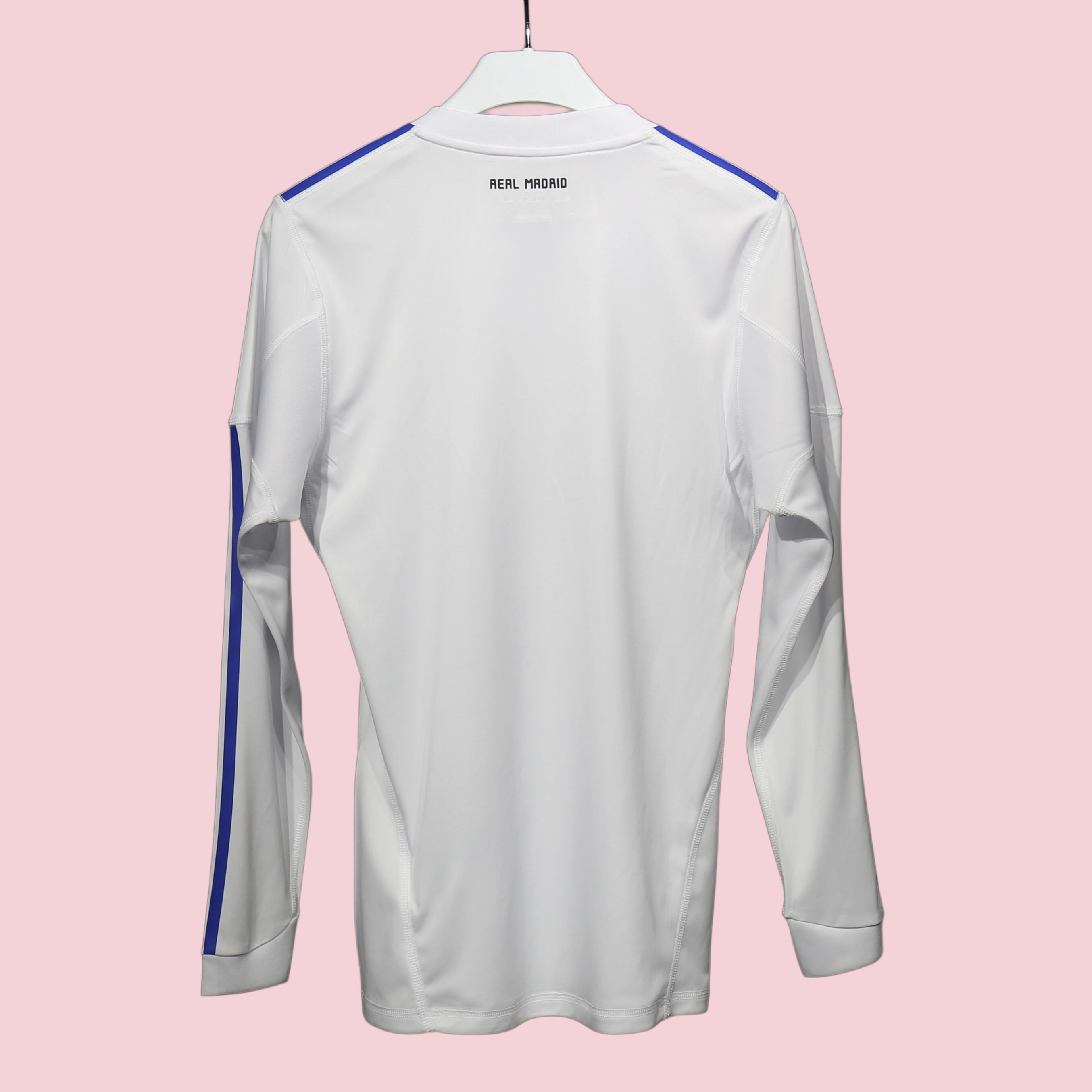 Player Version Retro Real Madrid 10/11 Home Long Sleeves S-3XL