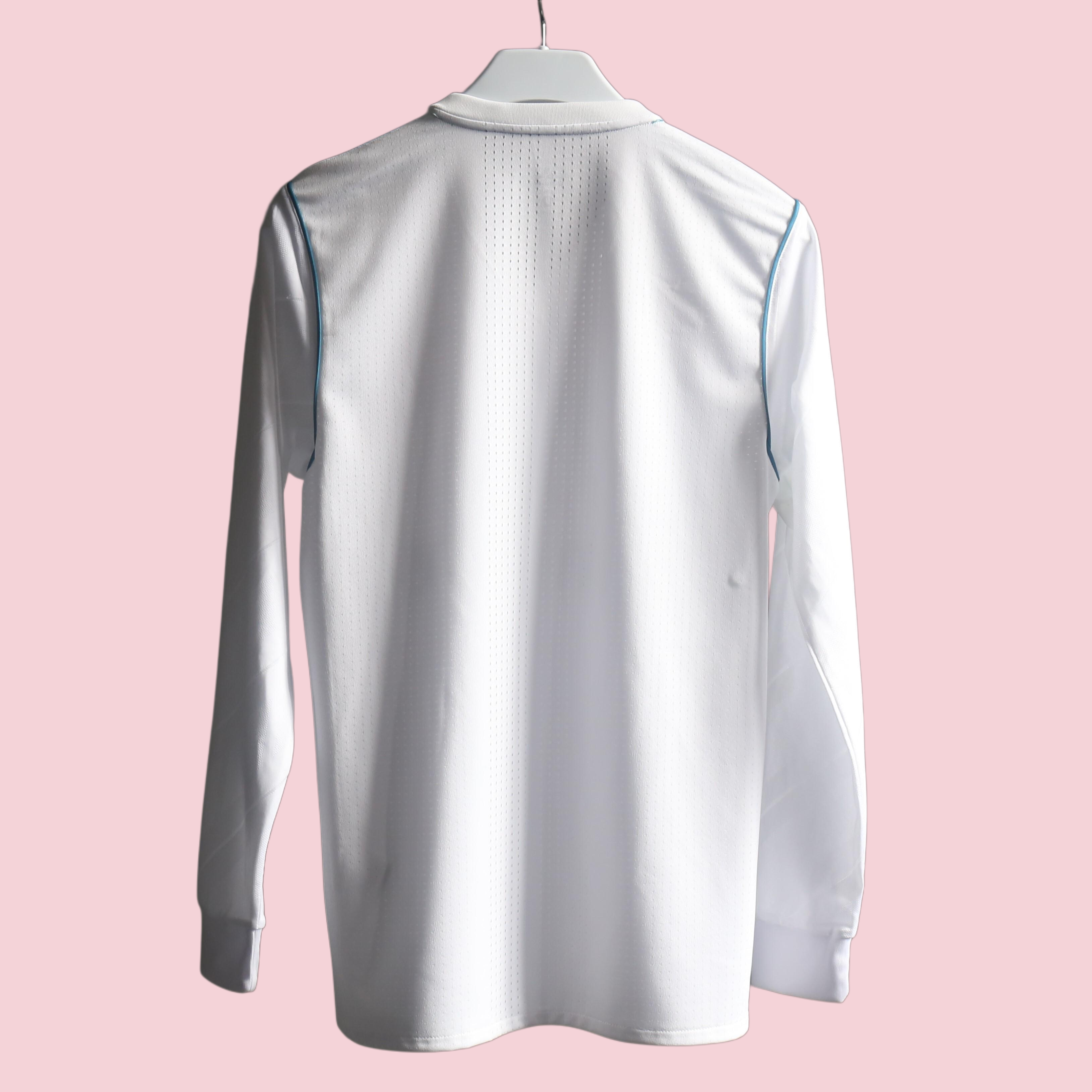 Player Version Retro Real Madrid 17/18 Home Long Sleeves S-3XL