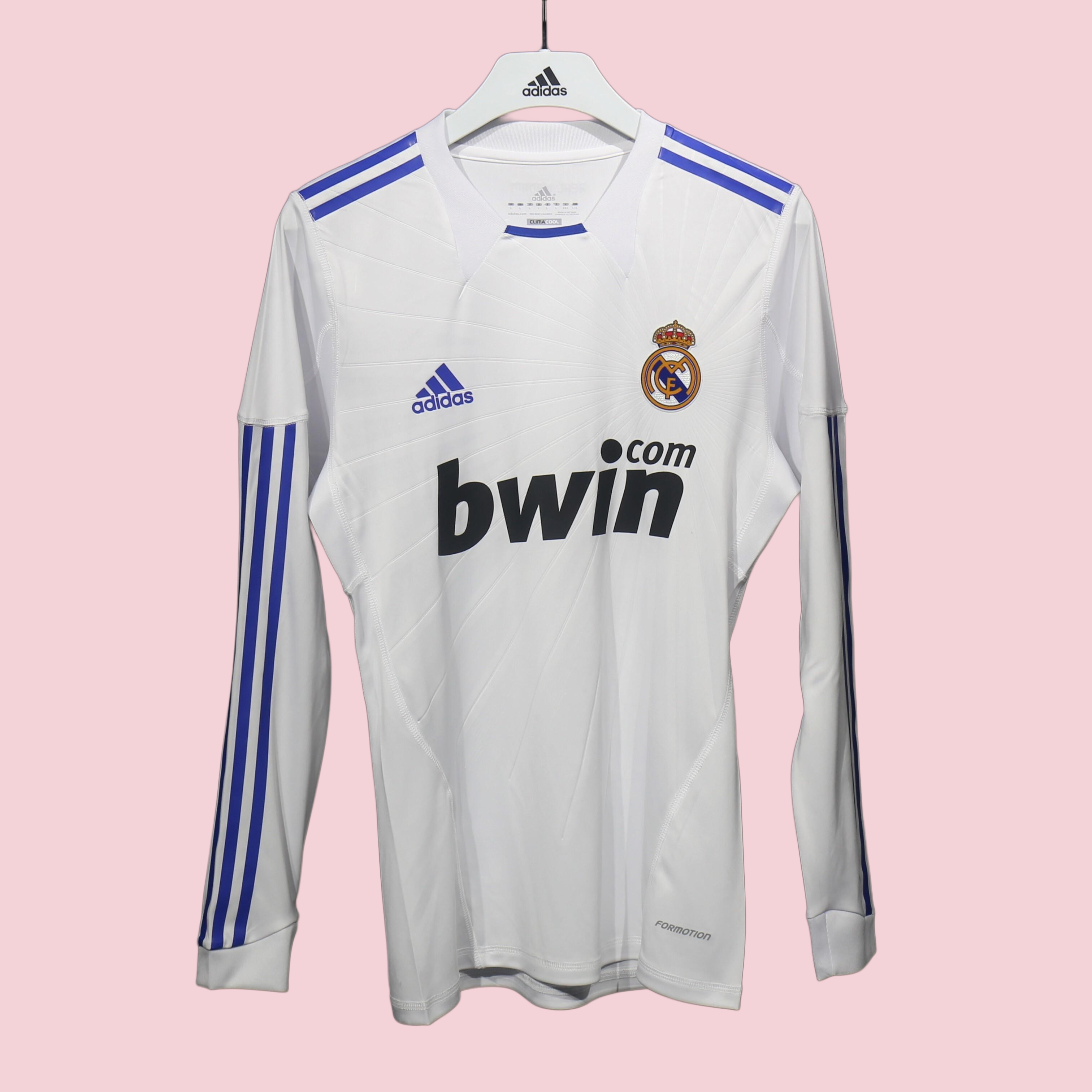 Player Version Retro Real Madrid 10/11 Home Long Sleeves S-3XL