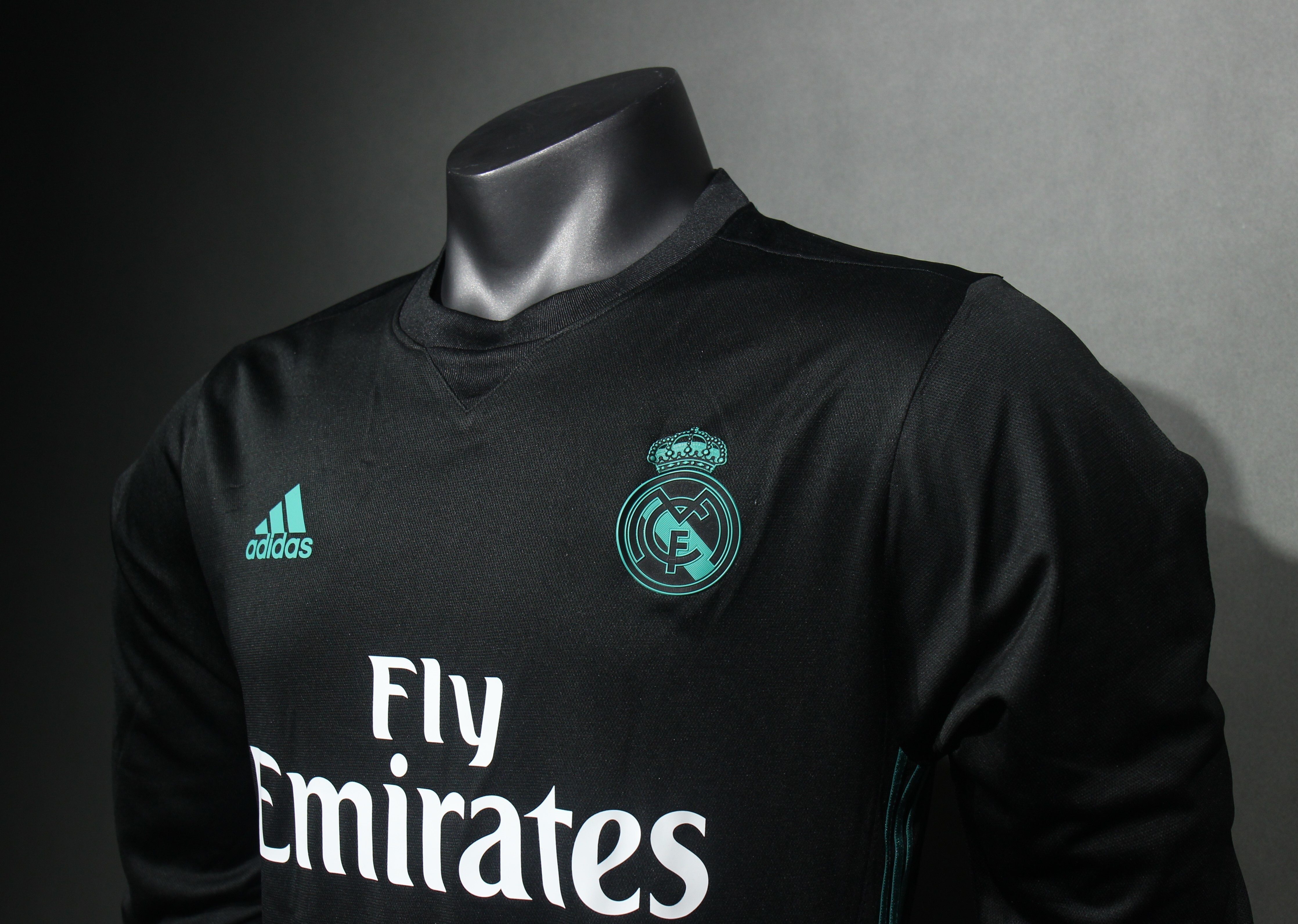 Player Version Retro Real Madrid 17/18 Away Long Sleesves S-3XL