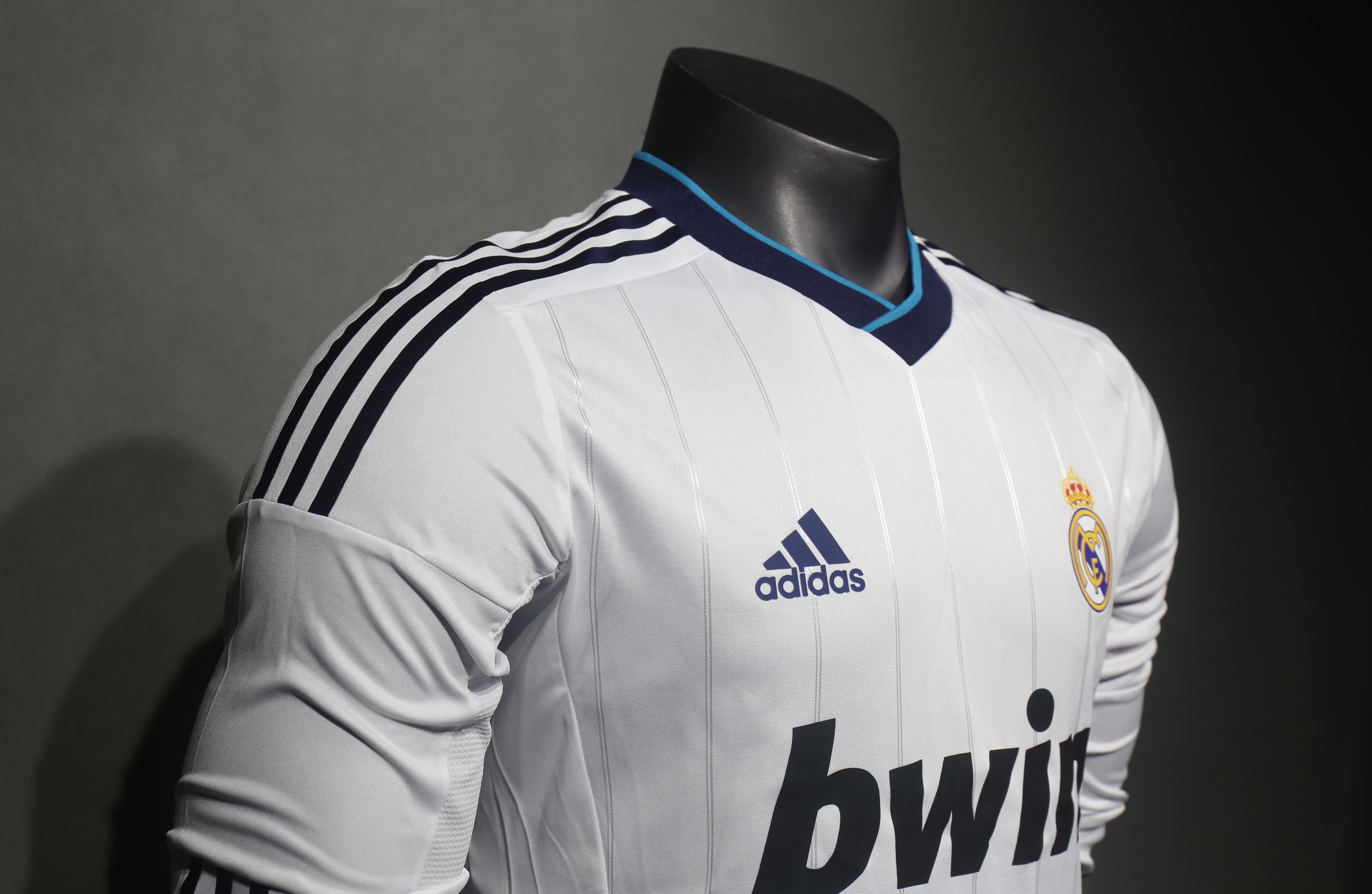 Player Version Retro Real Madrid 12/13 Home Long Sleeves S-3XL