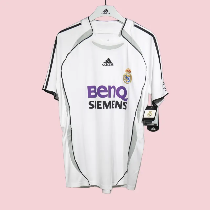 Player Version Retro Real Madrid 06/07 Home White S-3XL