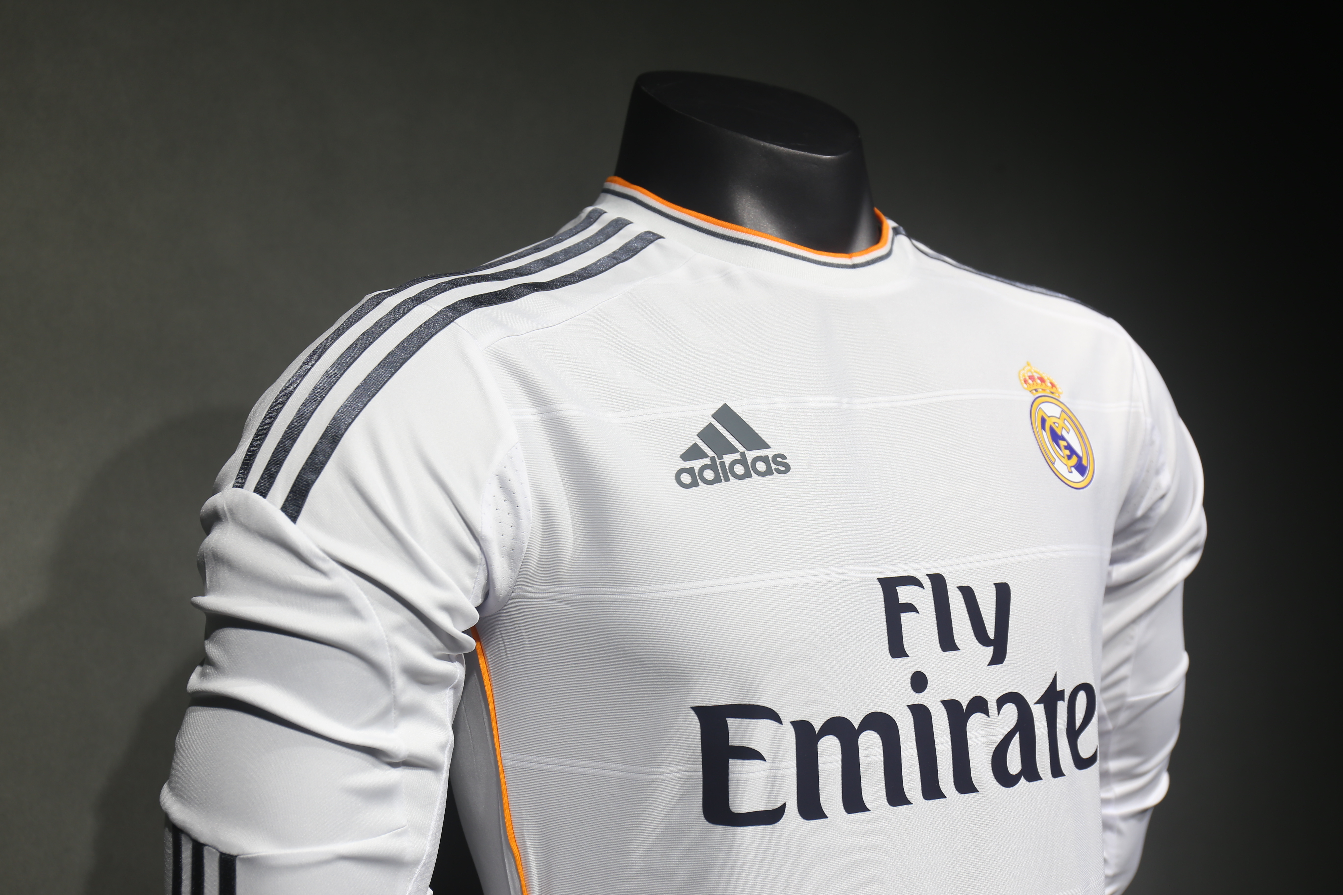 Player Version Retro Real Madrid 13/14 Home Long Sleeves S-3XL