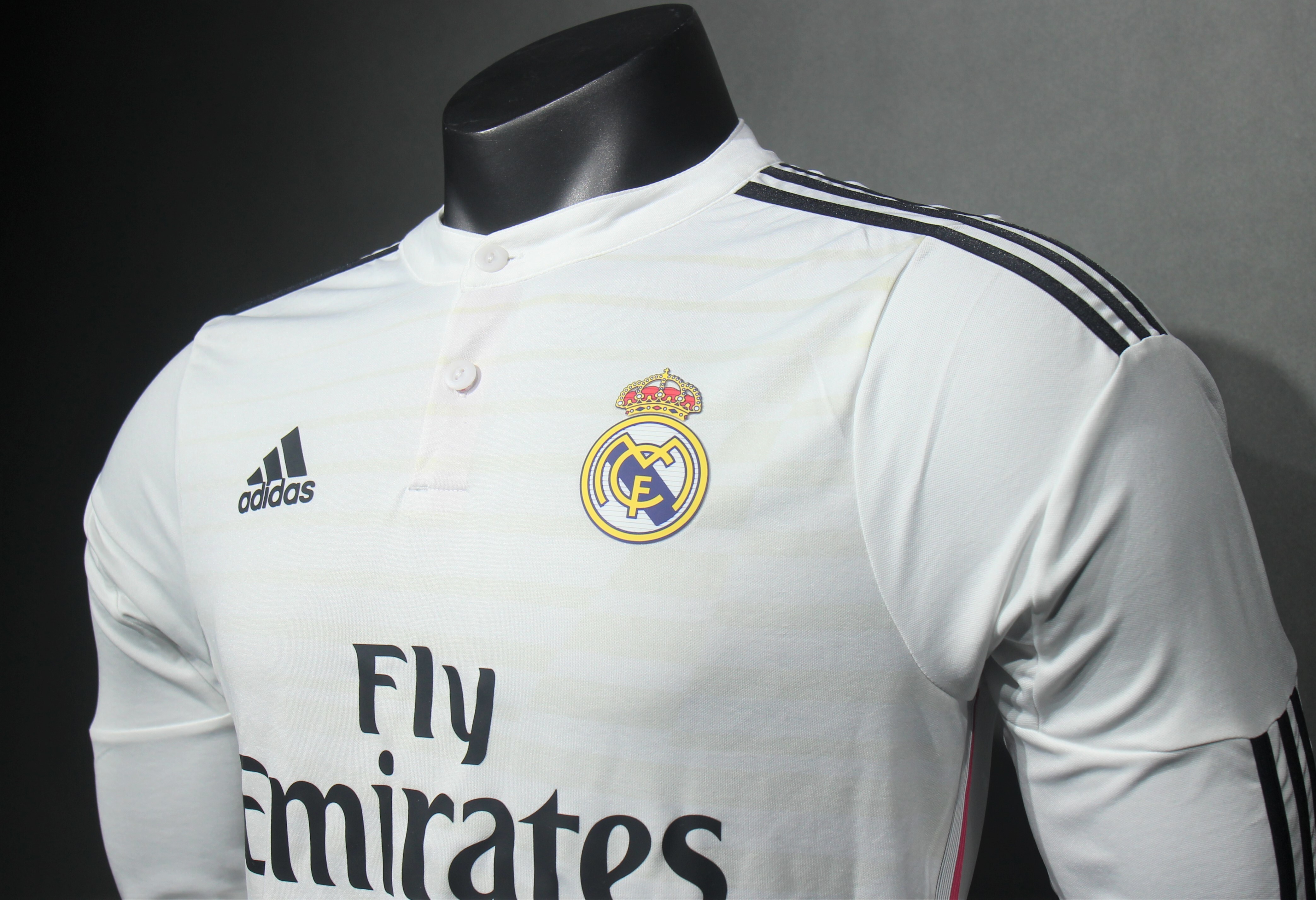Player Version Retro Real Madrid 14/15 Home Long Sleeves S-3XL