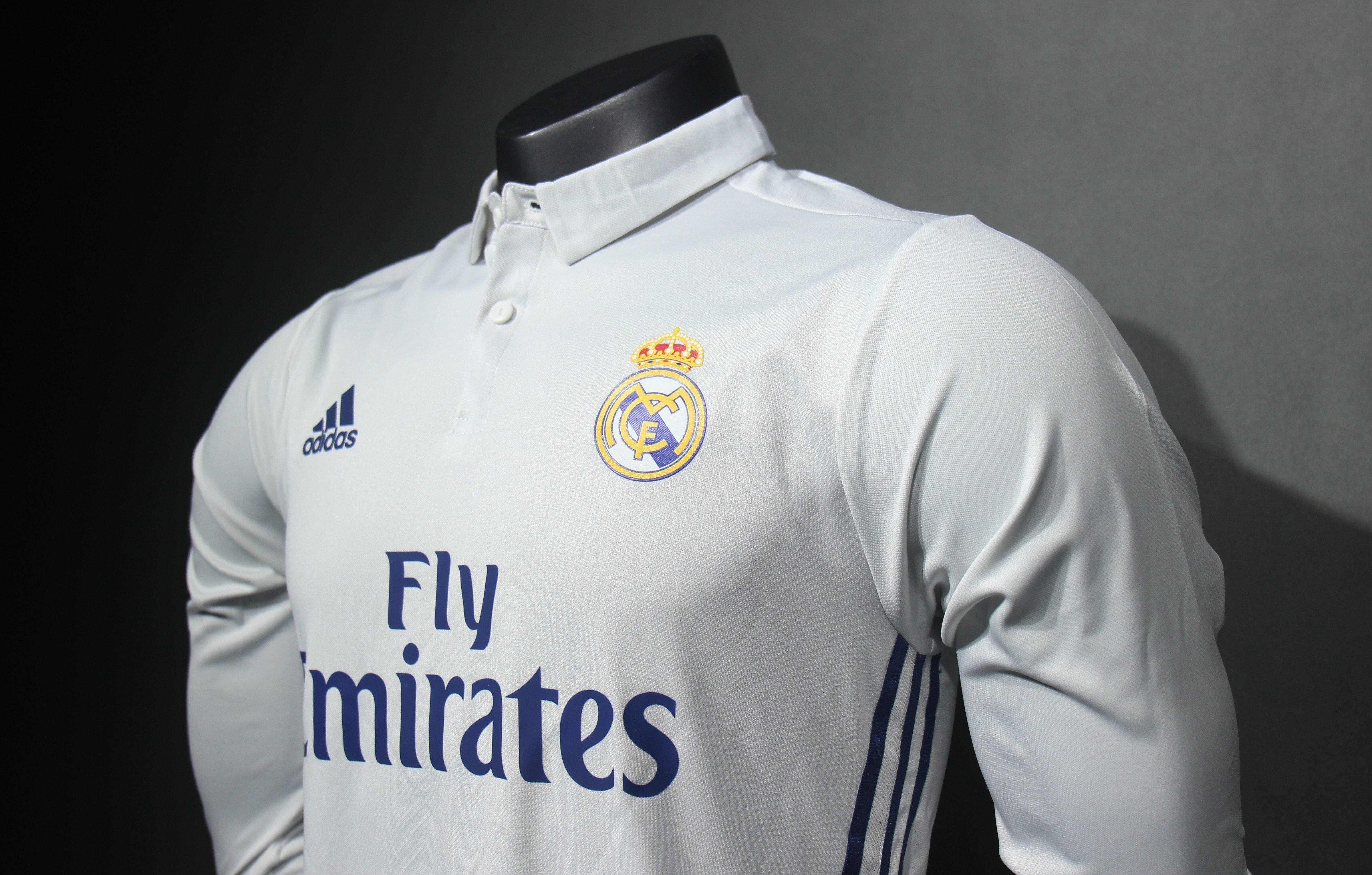 Player Version Retro Real Madrid 16/17 Home Long Sleeves S-3XL
