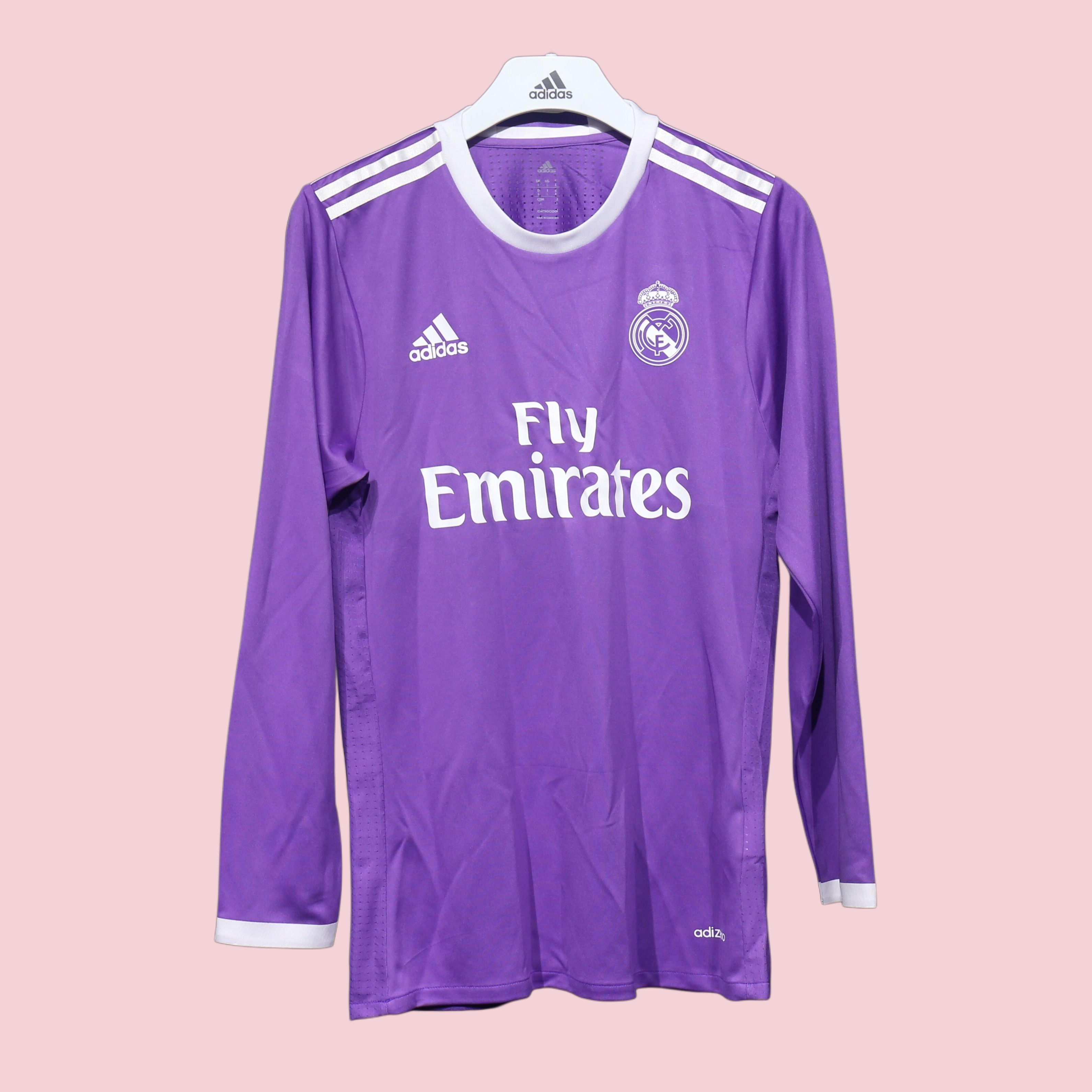 Player Version Retro Real Madrid 2016/17 Away Long Sleeves S-3XL