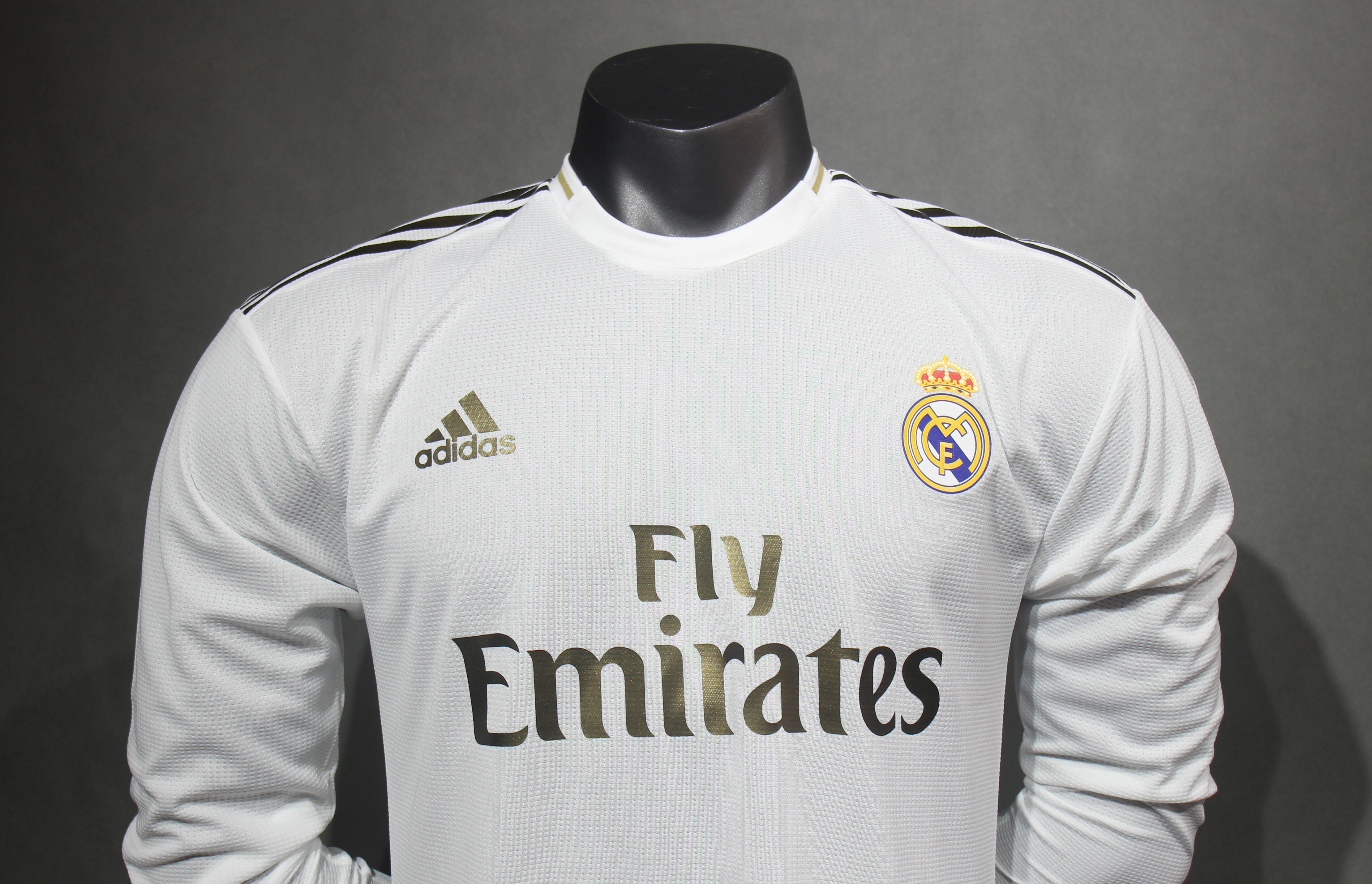Player Version Retro 19/20 Real Madrid Home Long Sleeves S-3XL