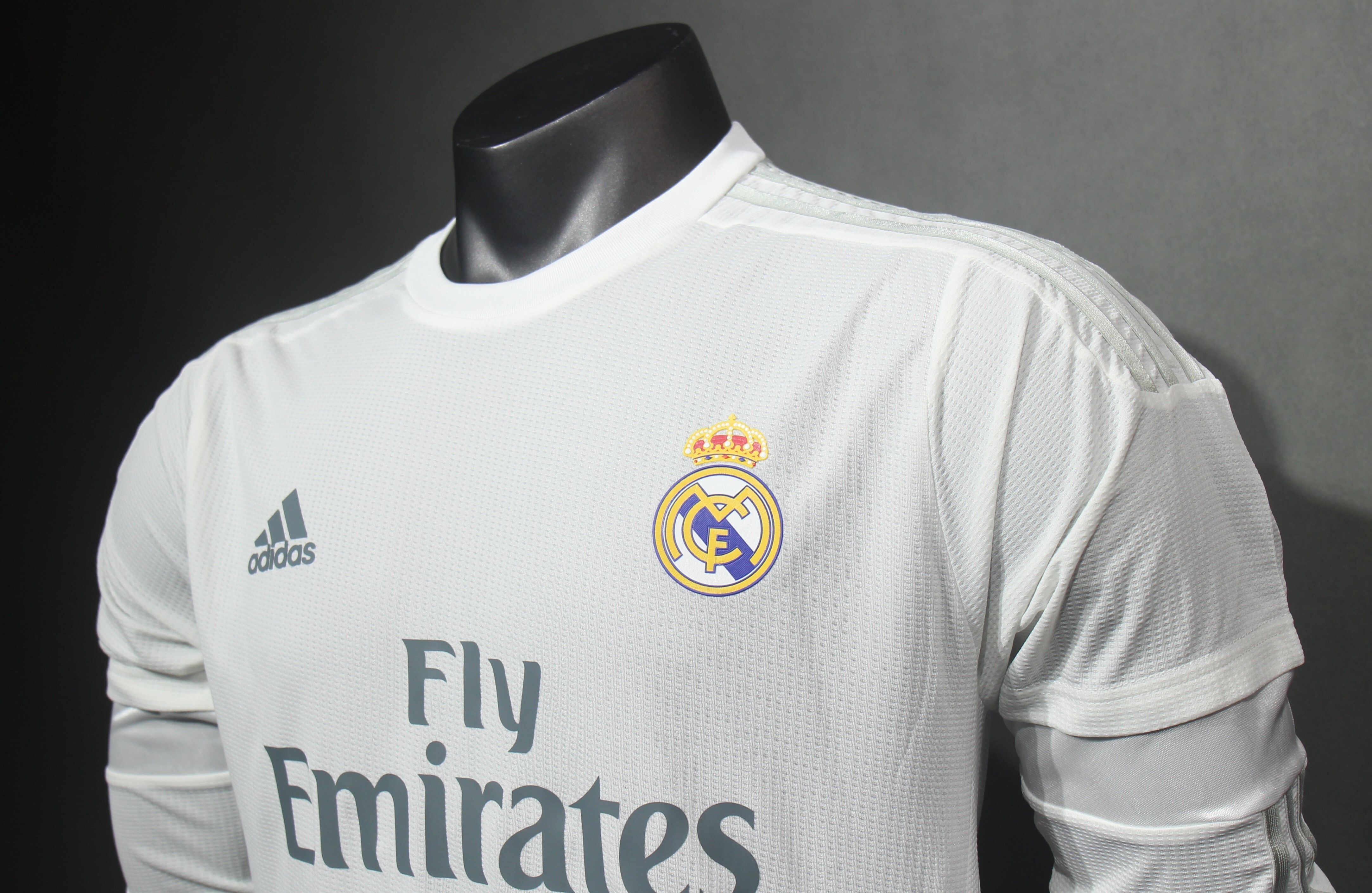 Player Version Retro Real Madrid 15/16 Home Long Sleeves S-3XL