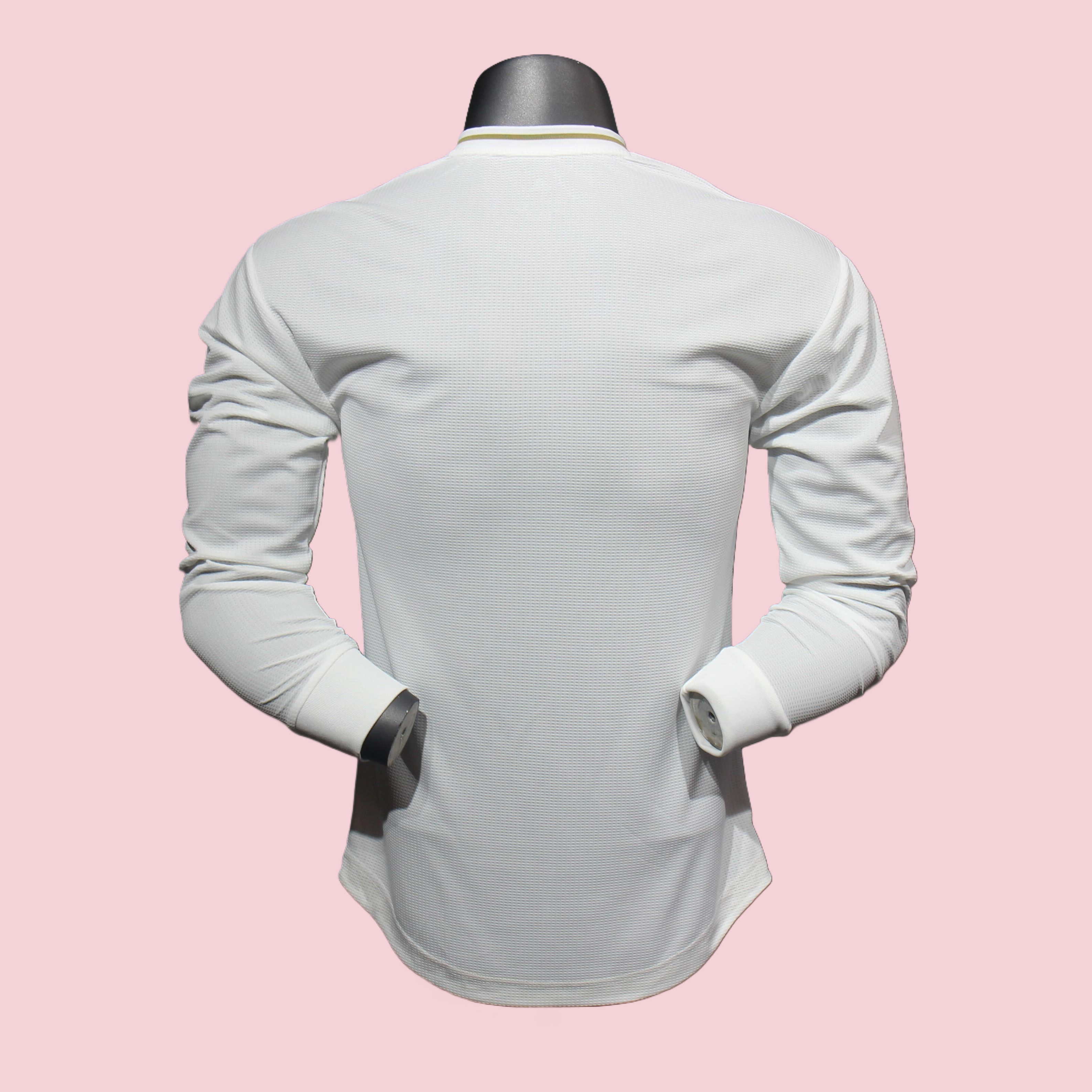 Player Version Retro 19/20 Real Madrid Home Long Sleeves S-3XL