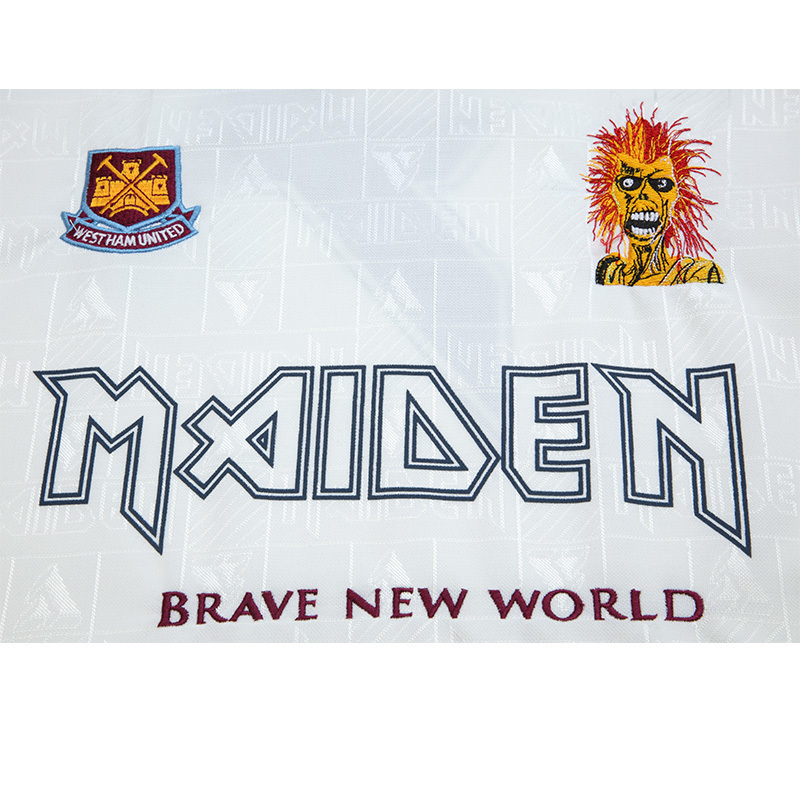 Retro 1999 -2001 West Ham x Iron Maiden Away S-XXL 3