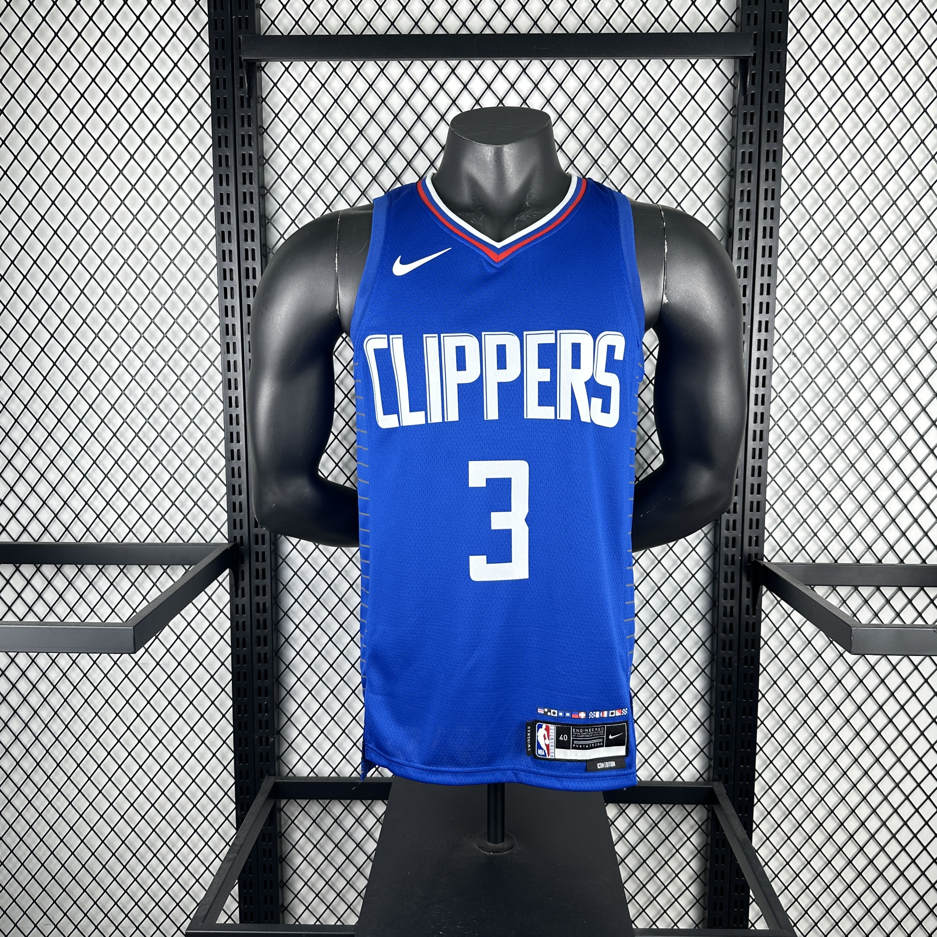 23 Season Los Angeles Clippers Away Blue  No.3 Paul