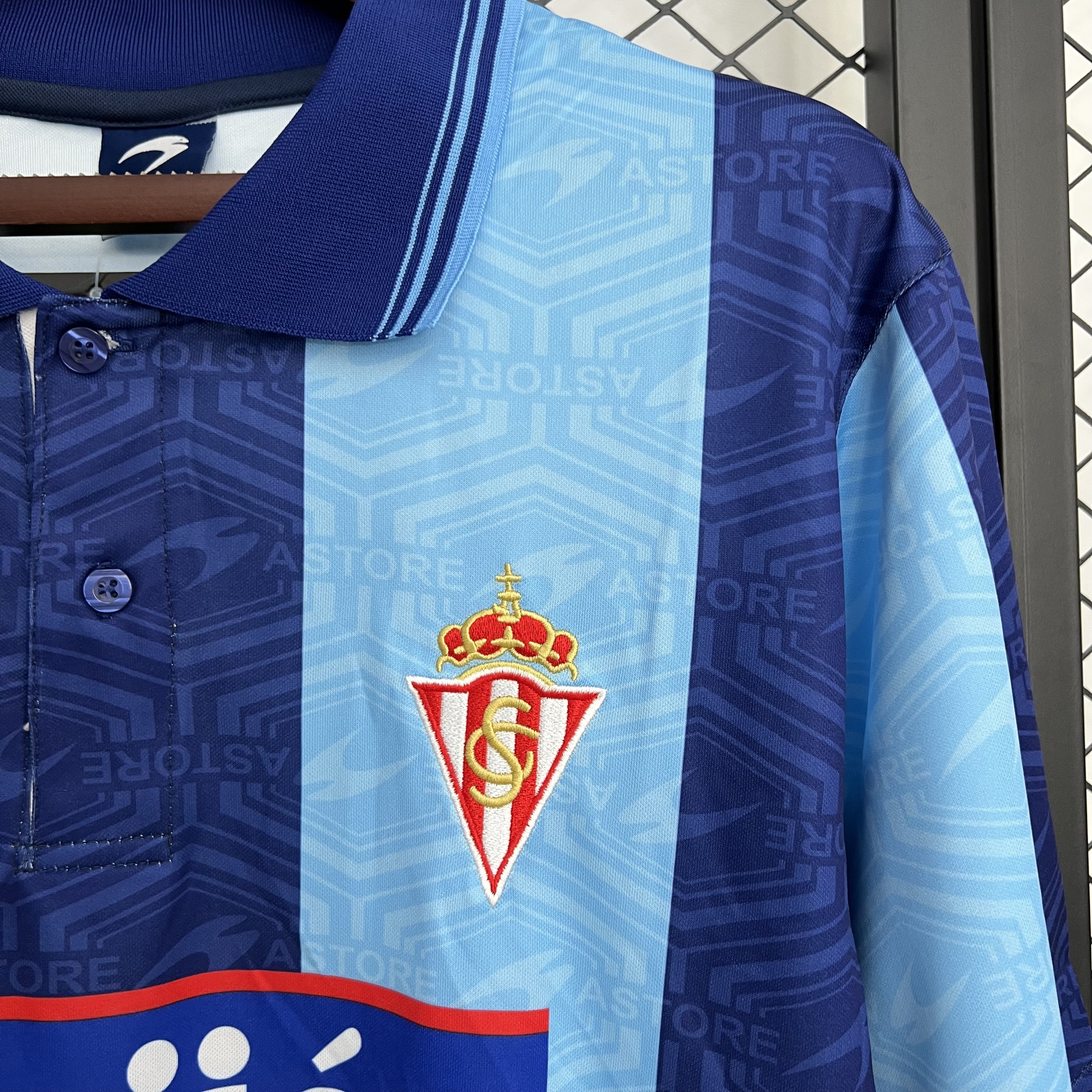 Retro Gijon 2002/03 Third with La liga Patch S-XXL 4