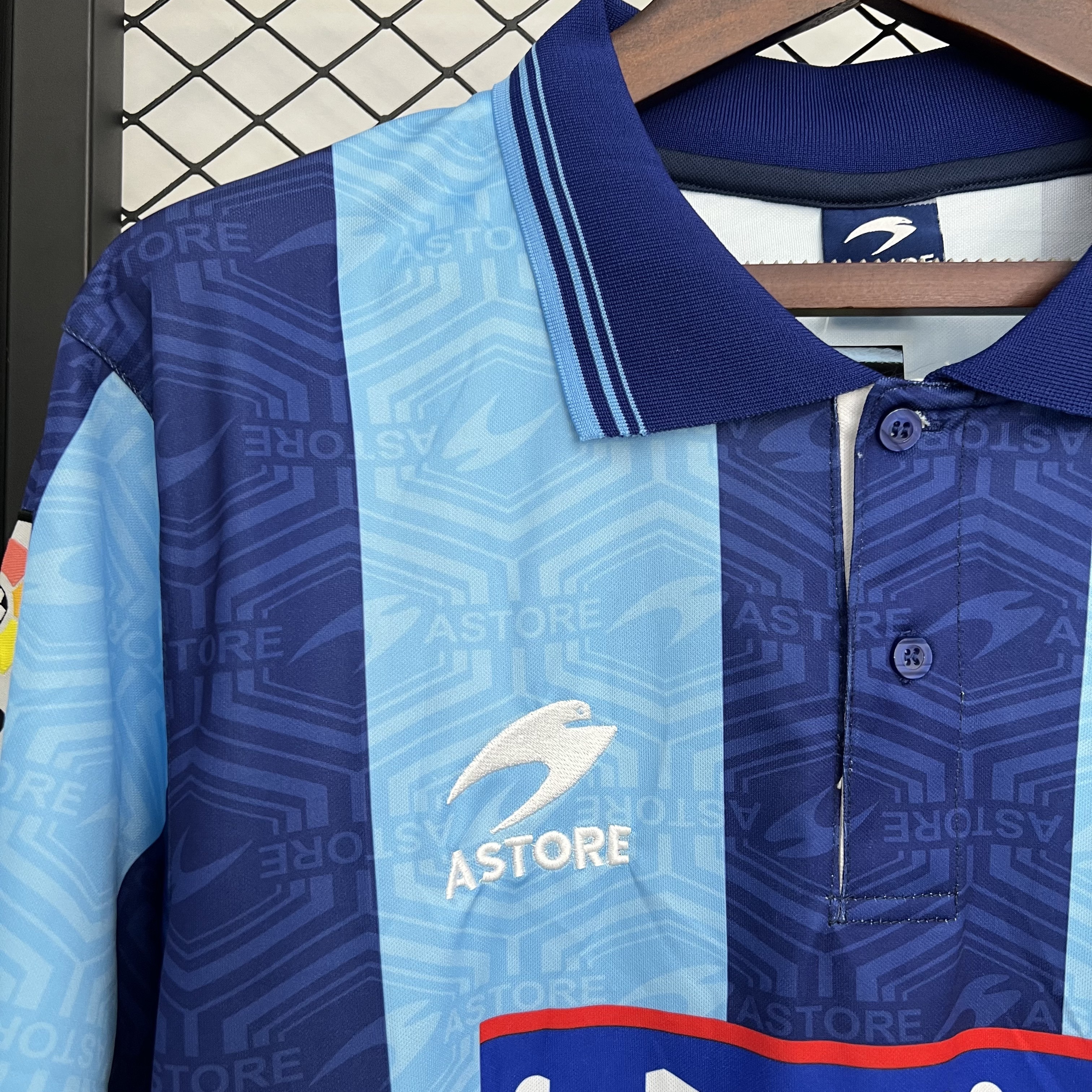 Retro Gijon 2002/03 Third with La liga Patch S-XXL 3