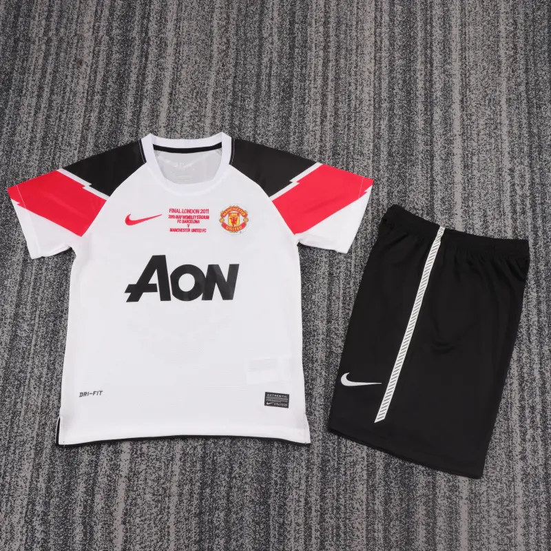 Manchester United Kids Retro Man Utd 11/12 Away UCL
