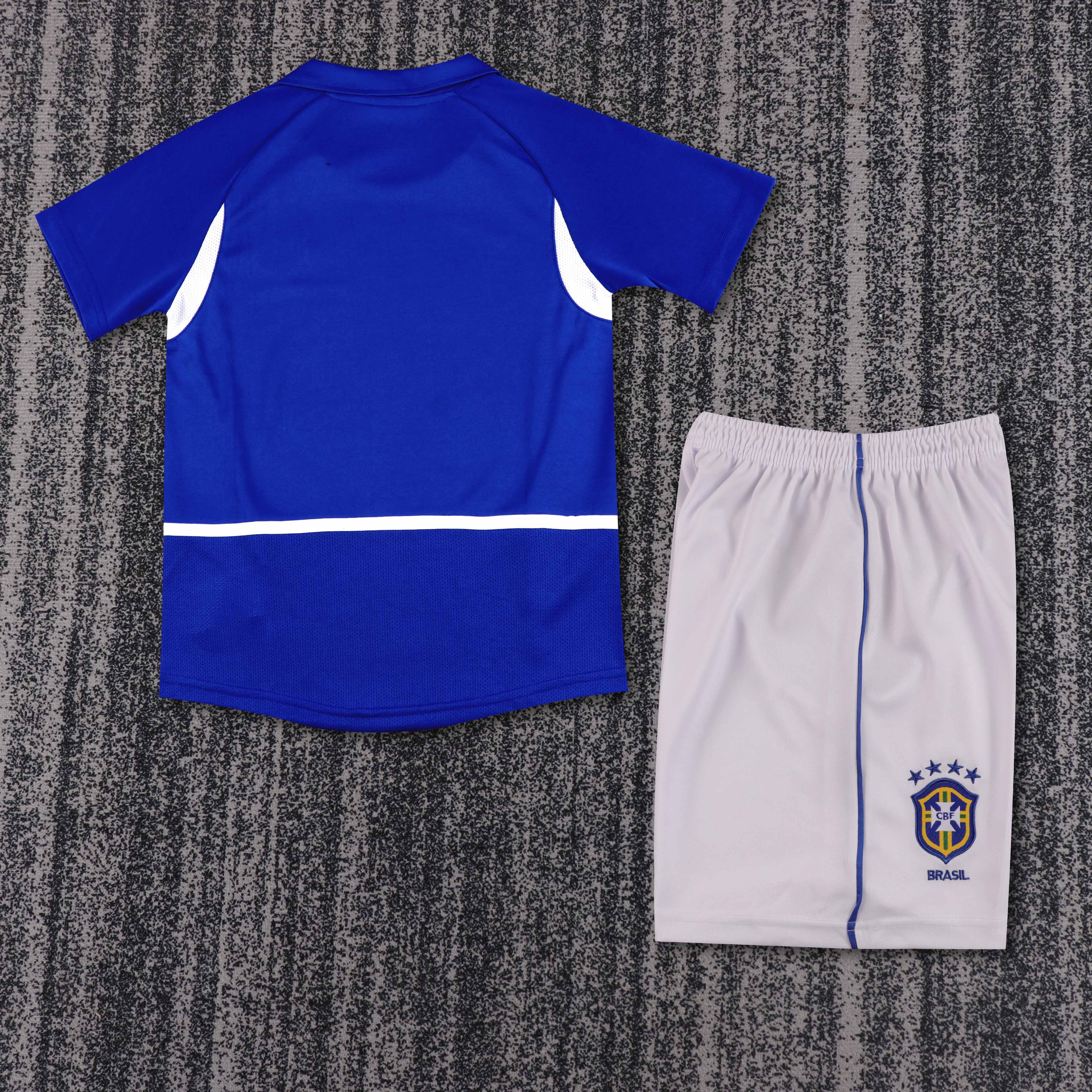 Kids Retro Brasil 2002 Away 16-28